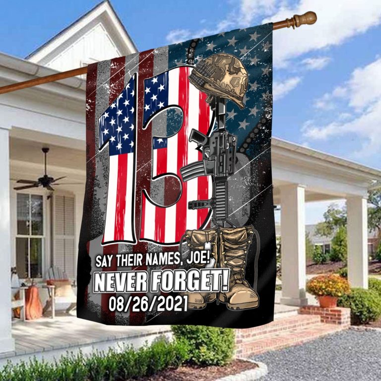 10vt. Say Their Names Joe Flag House Flag Mockup 3