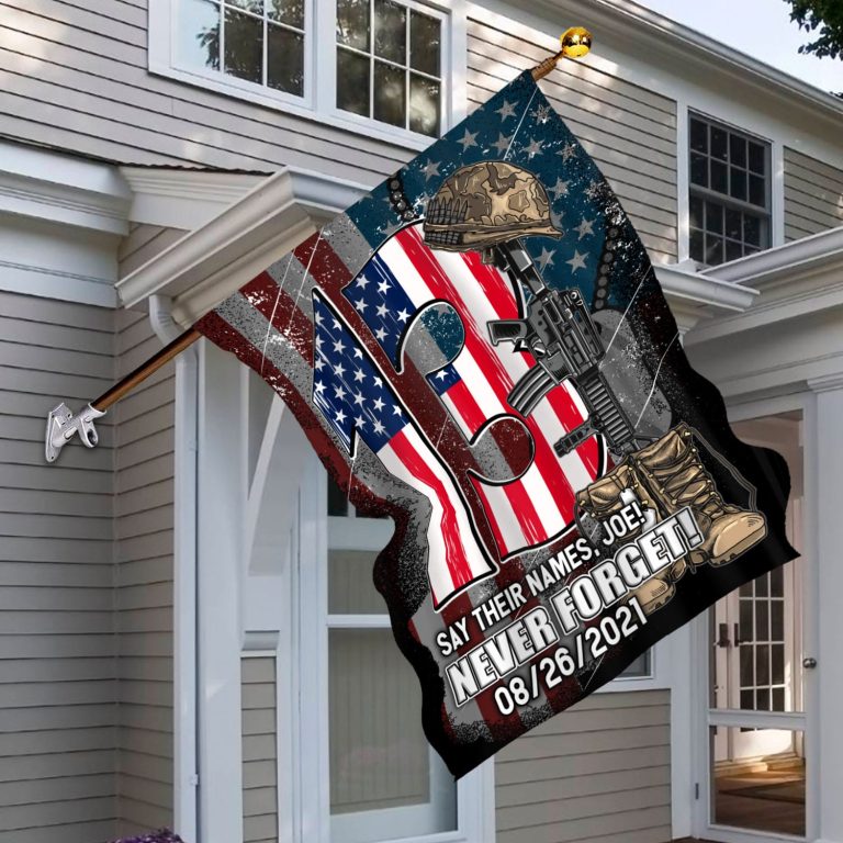 10vt. Say Their Names Joe Flag House Flag Mockup 6