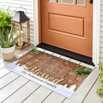 1p. Come To Visit (sample Design) Doormat Mockup 8