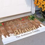 1p. Come To Visit (sample Design) Doormat Mockup 11