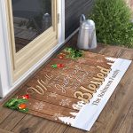 1p. Come To Visit (sample Design) Doormat Mockup 3