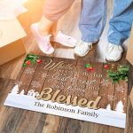 1p. Come To Visit (sample Design) Doormat Mockup 6