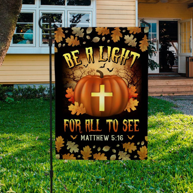 1th. Be A Light Garden Flag Mockup 3fx