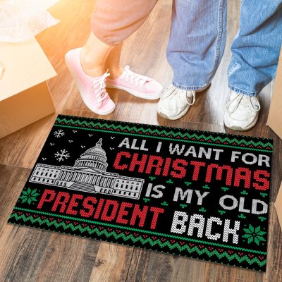 6vt. Old President All I Want Doormat Doormat Mockup 6