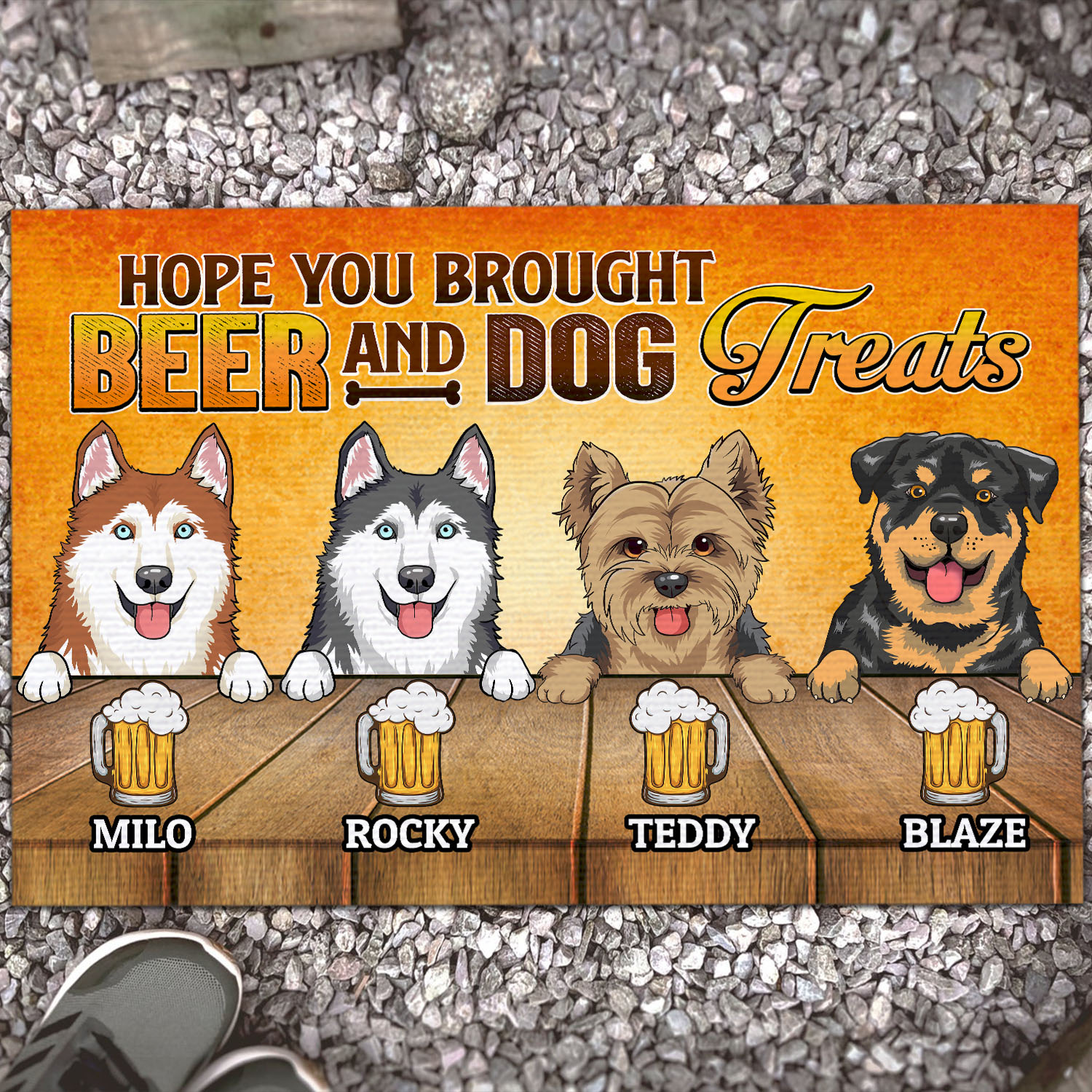 Custom Dog Breeds Hope You Brought Beer And Dog Treats Funny House