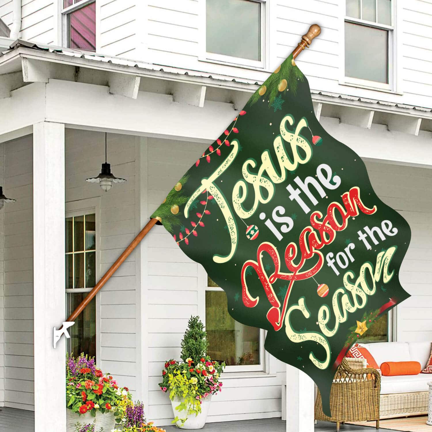 30x40 House Flag Mockup 7 30x40 House Flag Mockup 7