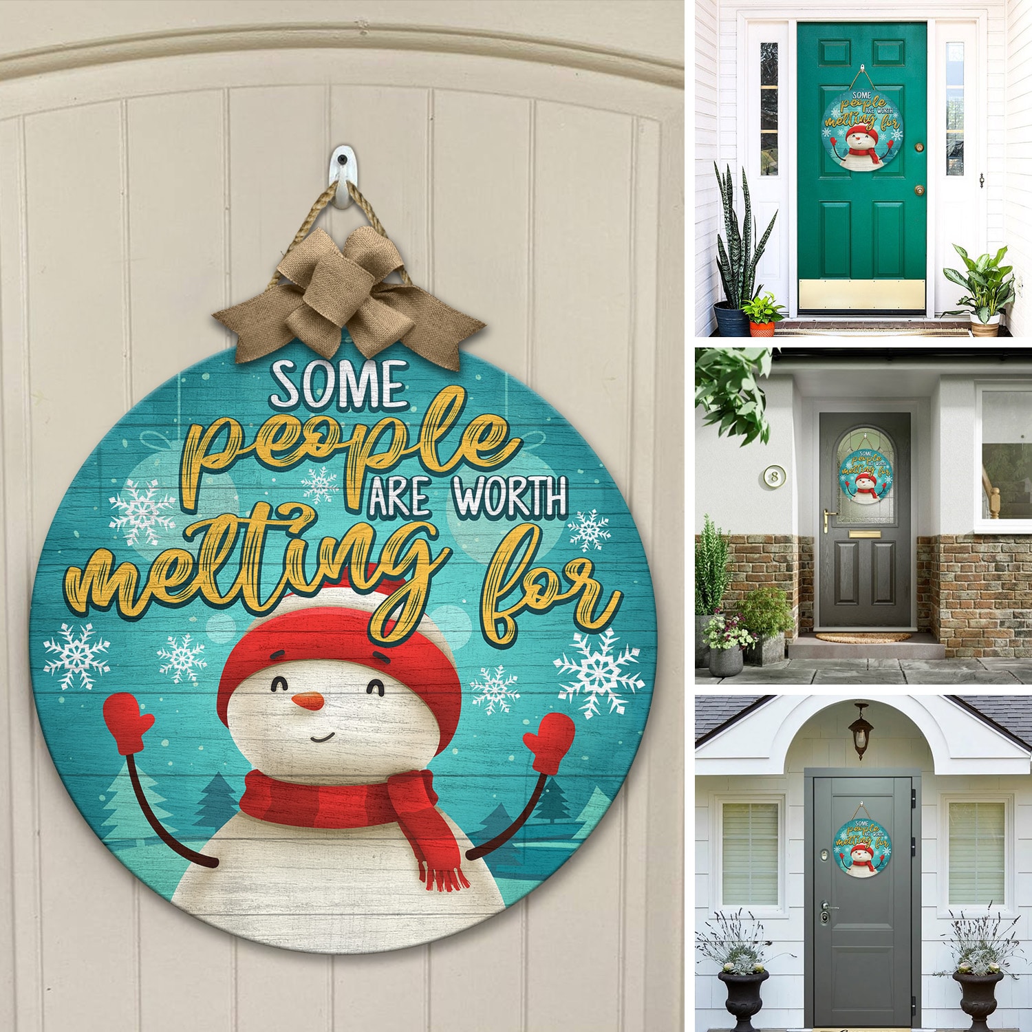 2Th. Some People Are Worth Melting For (5) Door Sign Mockup 12