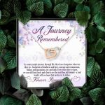 A Journey Remembered As Some People Journey Through Life Husband Memorial Interlocking Hearts Pendant Necklace