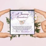 A Journey Remembered As Some People Journey Through Life Husband Memorial Interlocking Hearts Pendant Necklace