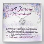 A Journey Remembered As Some People Journey Through Life Husband Memorial Love Knot Necklace - Love Knot Necklace
