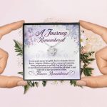 A Journey Remembered As Some People Journey Through Life Husband Memorial Love Knot Necklace