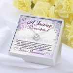 A Journey Remembered As Some People Journey Through Life Husband Memorial Love Knot Necklace