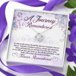 A Journey Remembered As Some People Journey Through Life Husband Memorial Love Knot Necklace