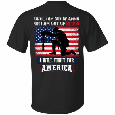 6VT. Until I Am Out Of Ammo, Black, Unisex T-Shirt