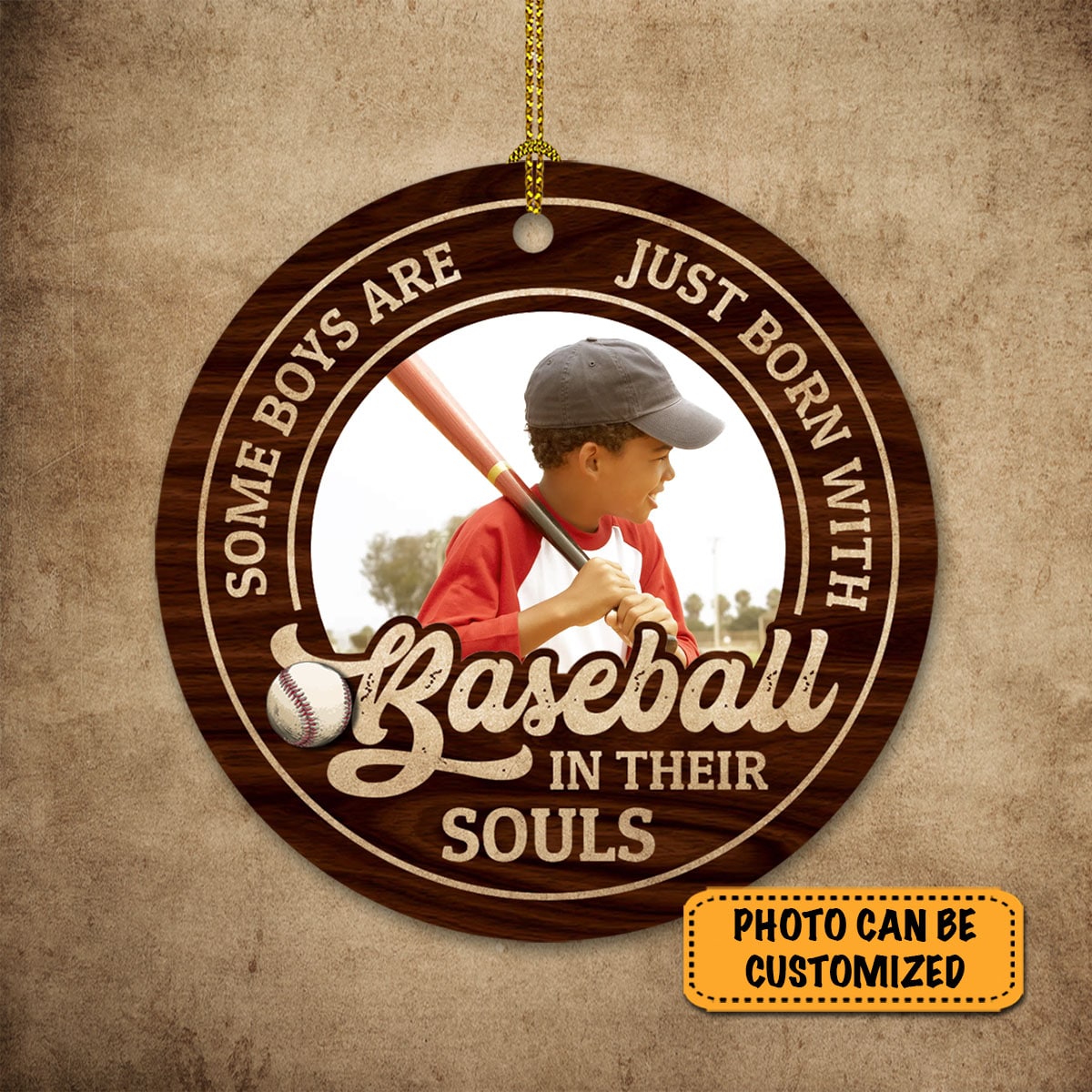 5VT. Baseball Some Boys Are Just Born Ornament mk3