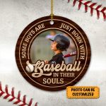 5VT. Baseball Some Boys Are Just Born Ornament mk1