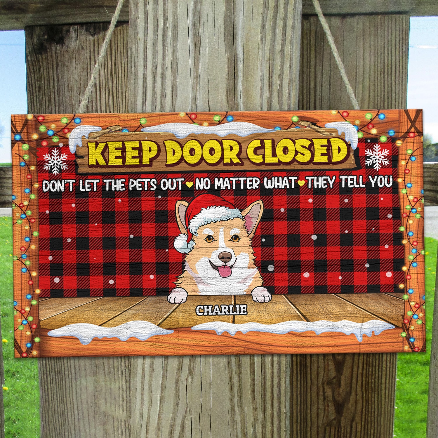 8. Keep Door Close - CHRISTMAS (Sample Design 1) Mockup 11