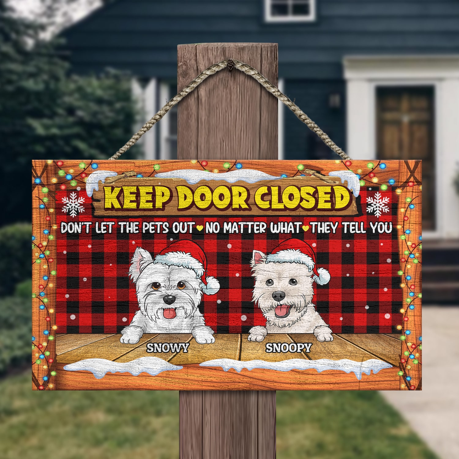8. Keep Door Close - CHRISTMAS (Sample Design 2) Mockup 13