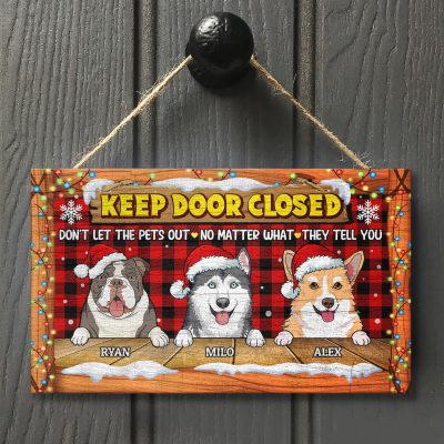 Wooden Door Sign