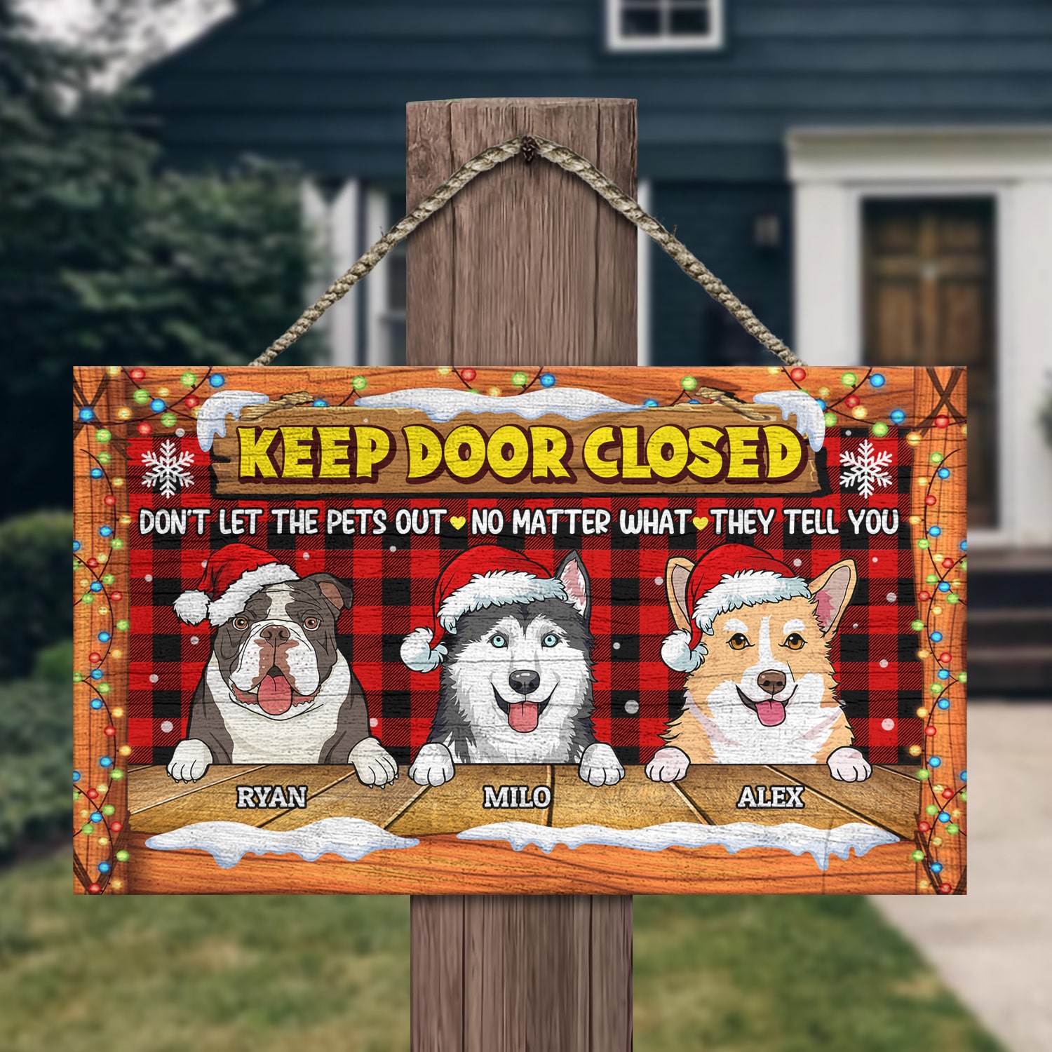 8. Keep Door Close - CHRISTMAS (Sample Design 3) Mockup 13