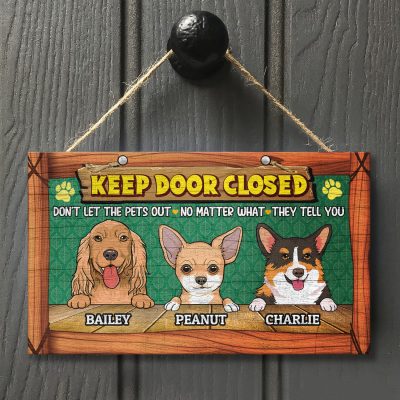 Wooden Door Sign