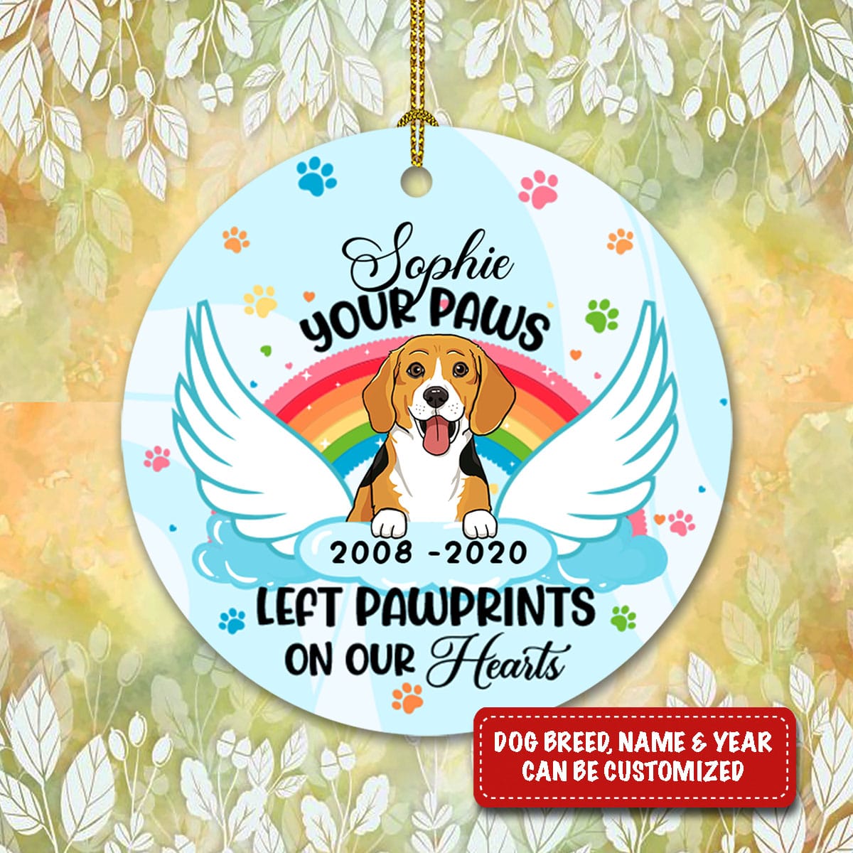 20 HG. Left Paw Prints Mockup 2
