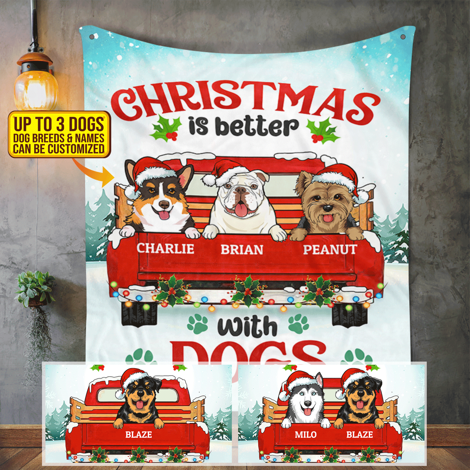 2VT. Christmas Is Better With Dog B