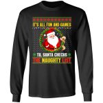 34 HG UU TIEN. Santa Checks (7), Black, Long Sleeve