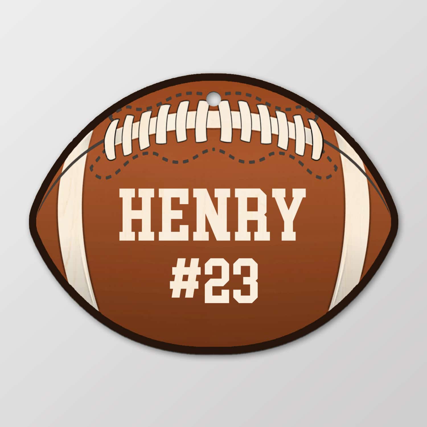 26 HG. Football Ornament Ornament Mockup Simple