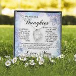 From Mom To My Beautiful Daughter Sometimes It's Hard To Find Words Forever Love Heart Pendant Necklace