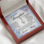 From Mom To My Beautiful Daughter Sometimes It's Hard To Find Words Alluring Beauty Necklace