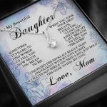 From Mom To My Beautiful Daughter Sometimes It's Hard To Find Words Alluring Beauty Necklace