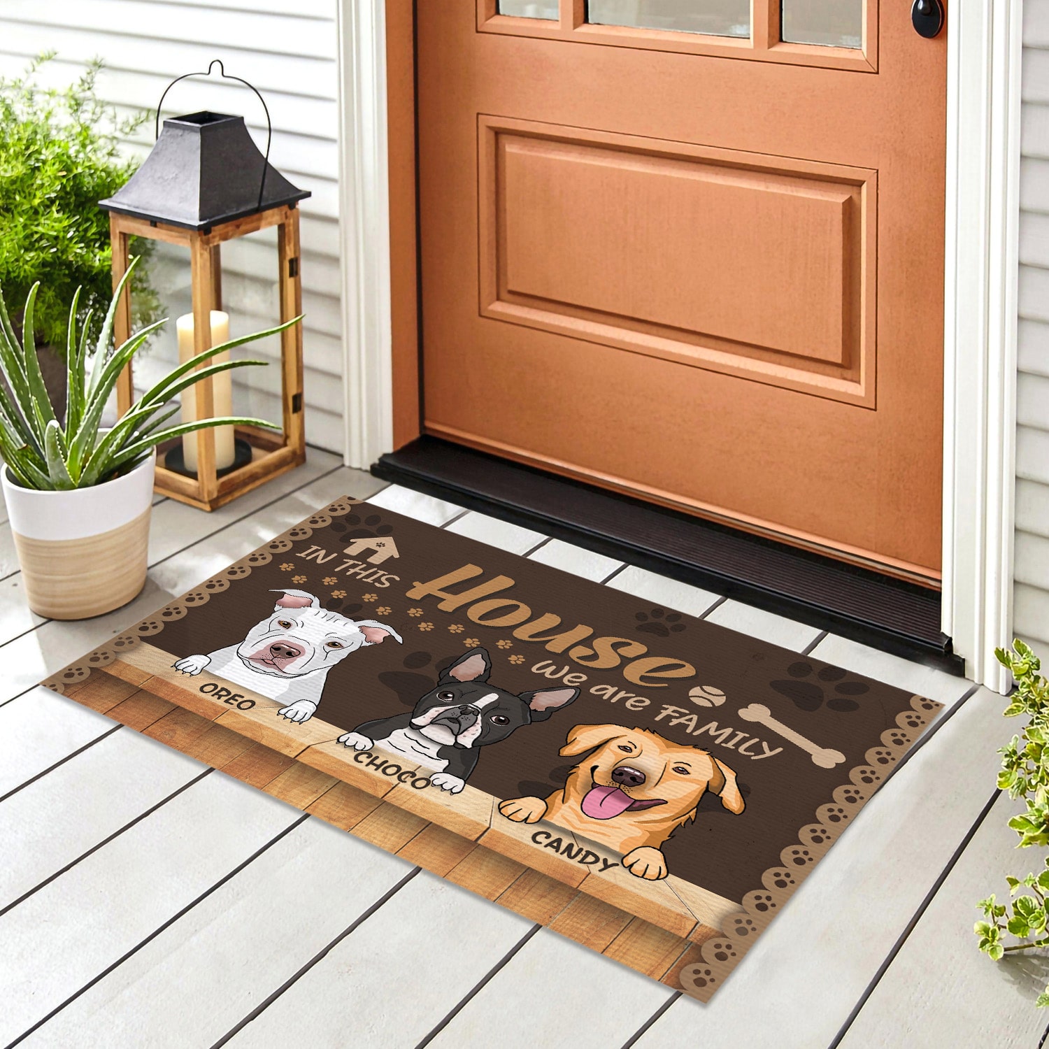 1. In This House CUSTOM CLIPART doormat 3-sample design Doormat mockup 8
