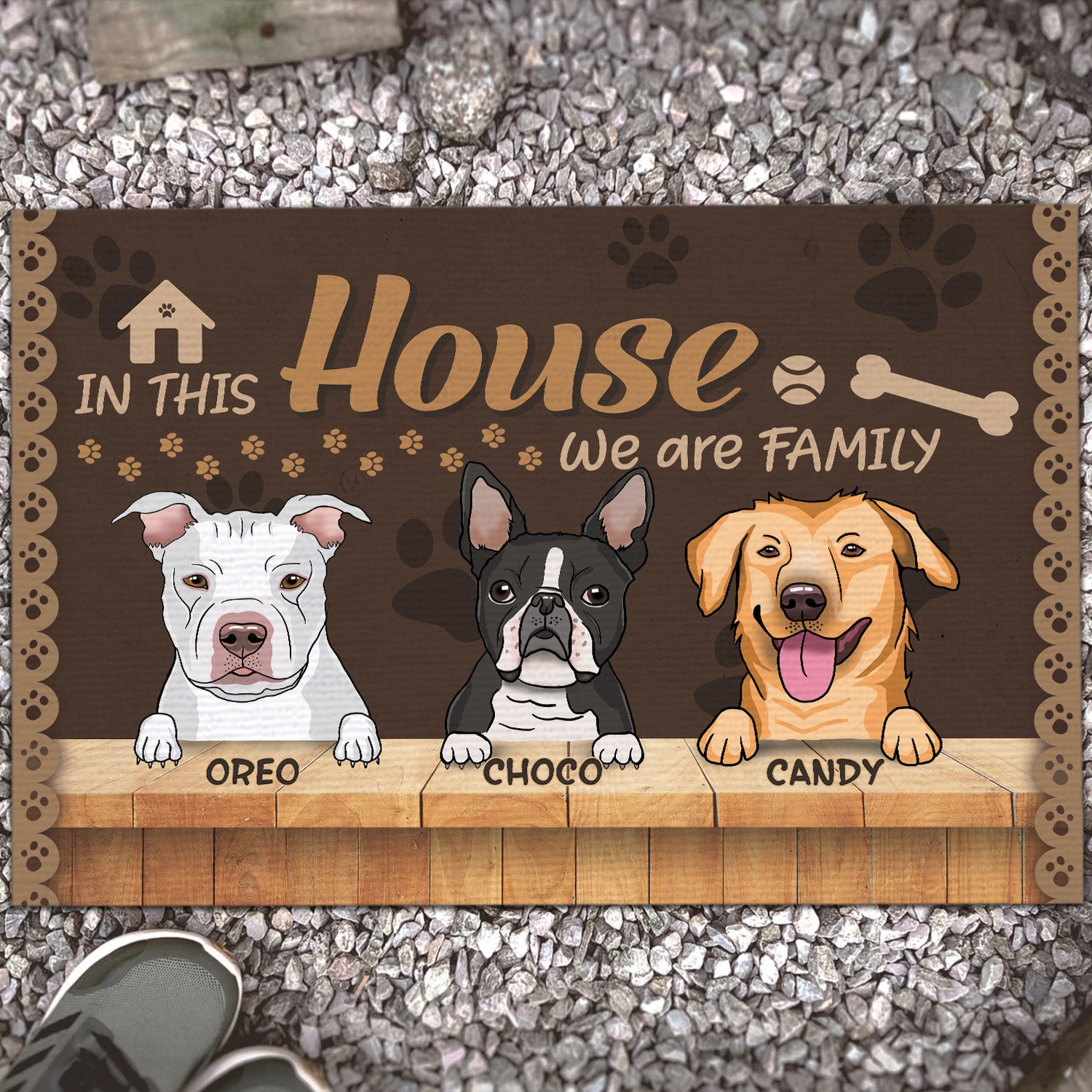 1. In This House CUSTOM CLIPART doormat 3-sample design Doormat mockup 13