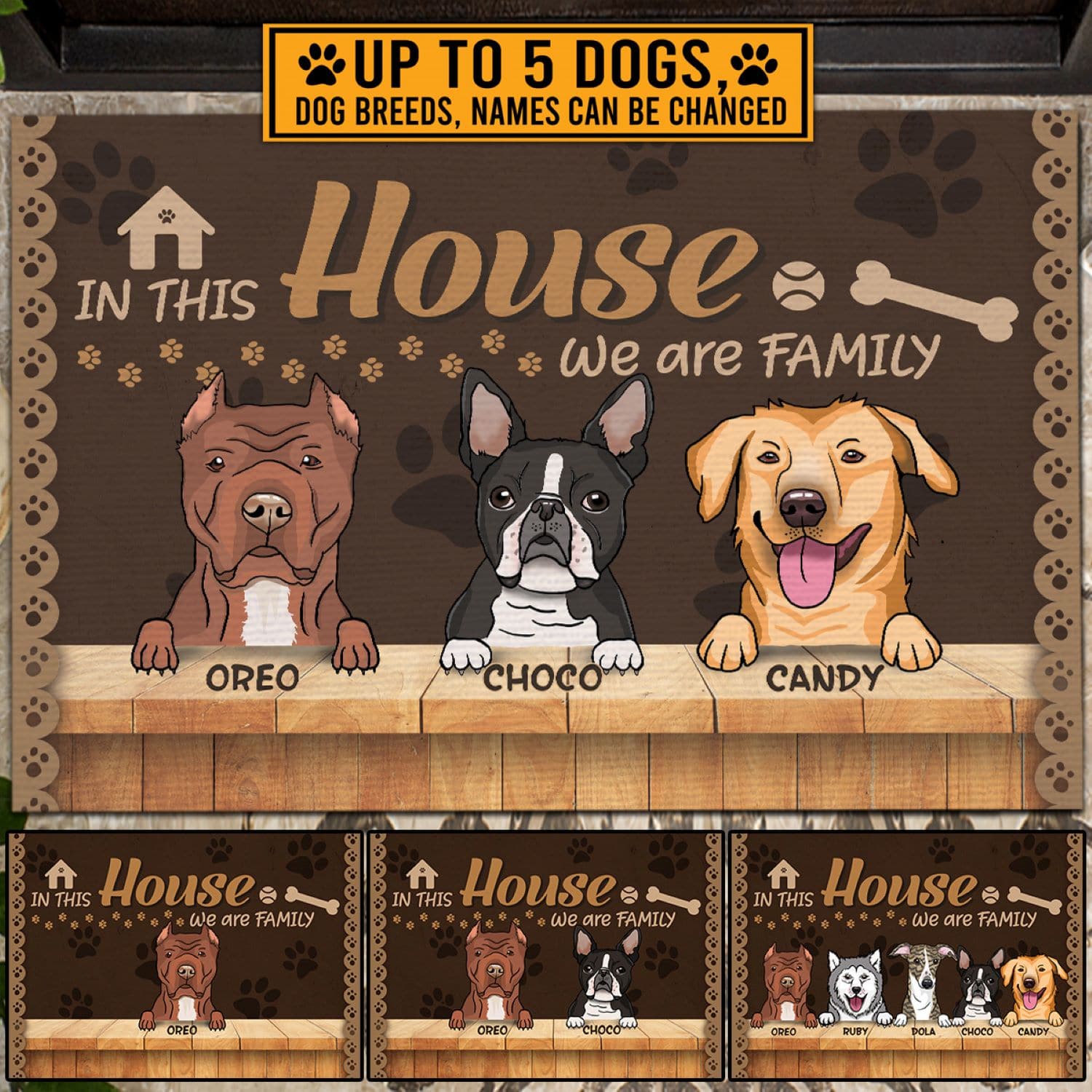 1. In This House CUSTOM CLIPART doormat(7) B