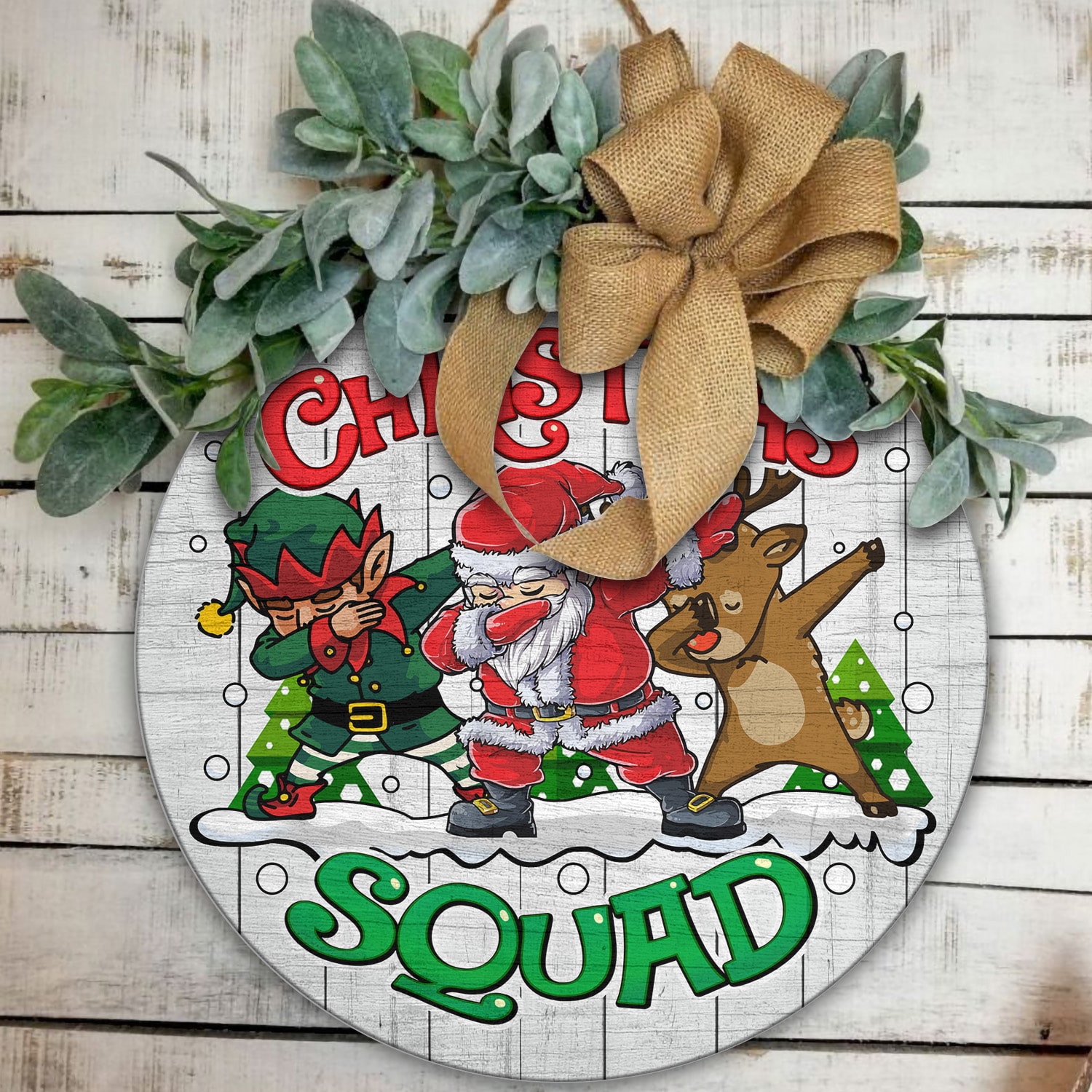 5Th. Christmas Squad Door Sign Mockup 11