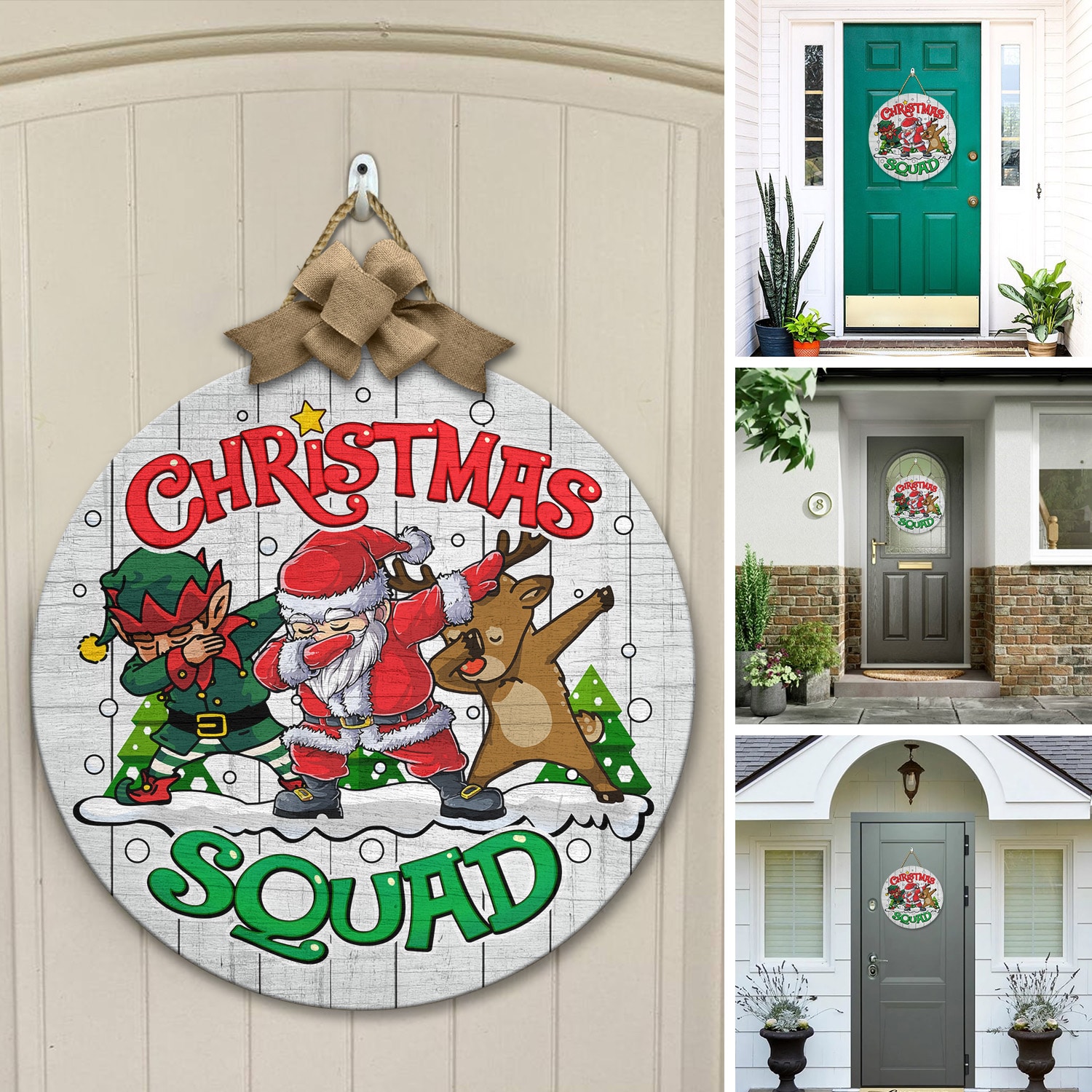 5Th. Christmas Squad Door Sign Mockup 12