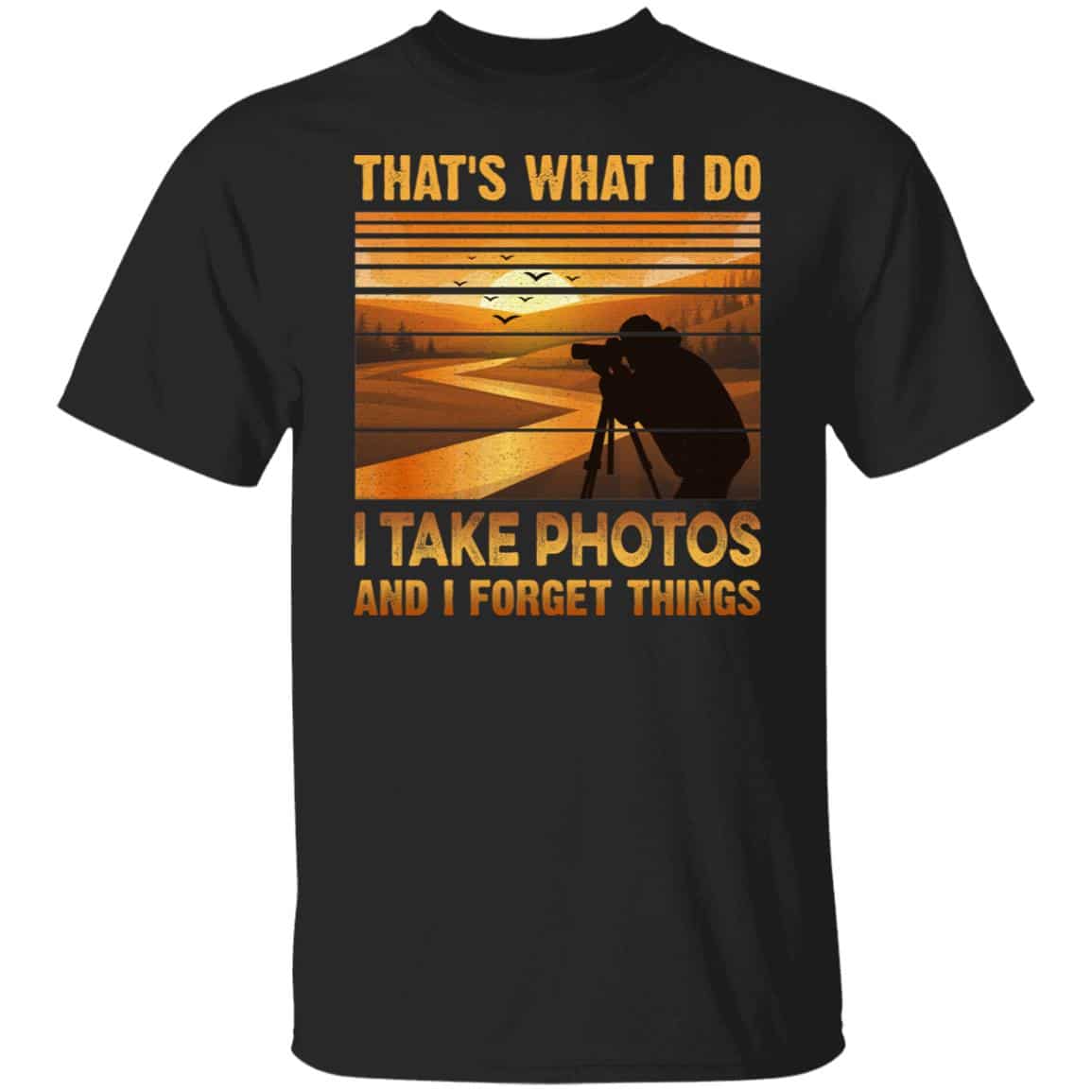 3VT. I Take Photos, Black, Unisex T-Shirt