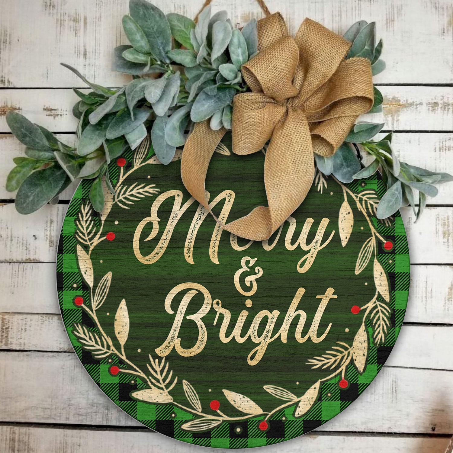 1Th. Merry and Bright (6) Door Sign Mockup 11