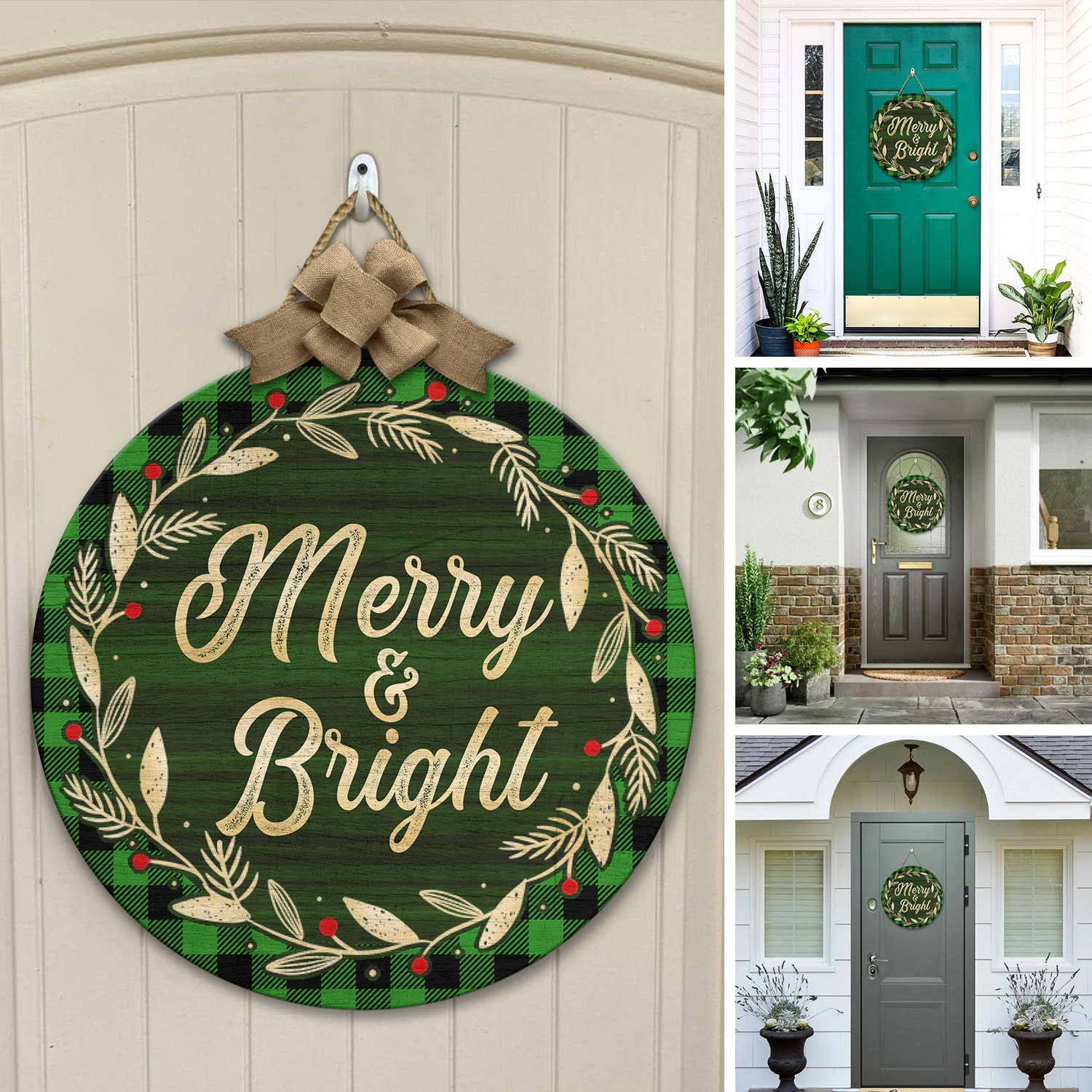 1Th. Merry and Bright (6) Door Sign Mockup 12
