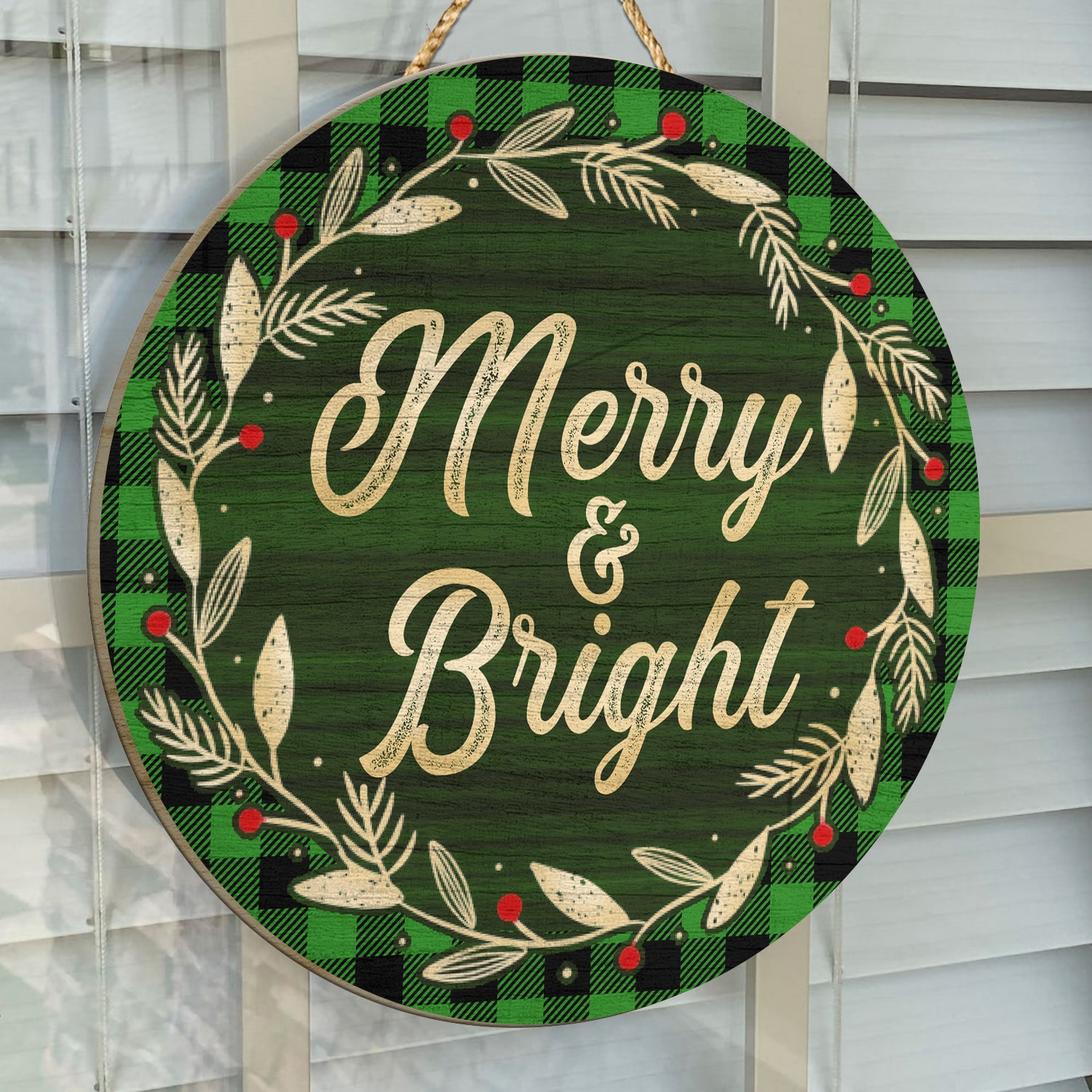 1Th. Merry and Bright (6) Door Sign Mockup 14