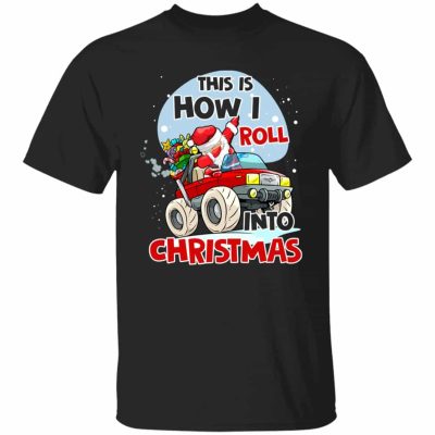 4Th. Roll Into Christmas (6), Black, Unisex T-Shirt