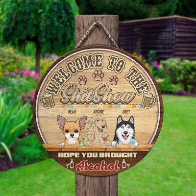 Wooden Door Sign