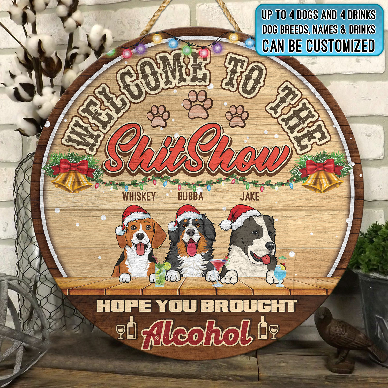 3. Welcome to Shitshow (doorsign - clipart - custom text) mk2