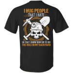8VT. I Hug People, Black, Unisex T-Shirt