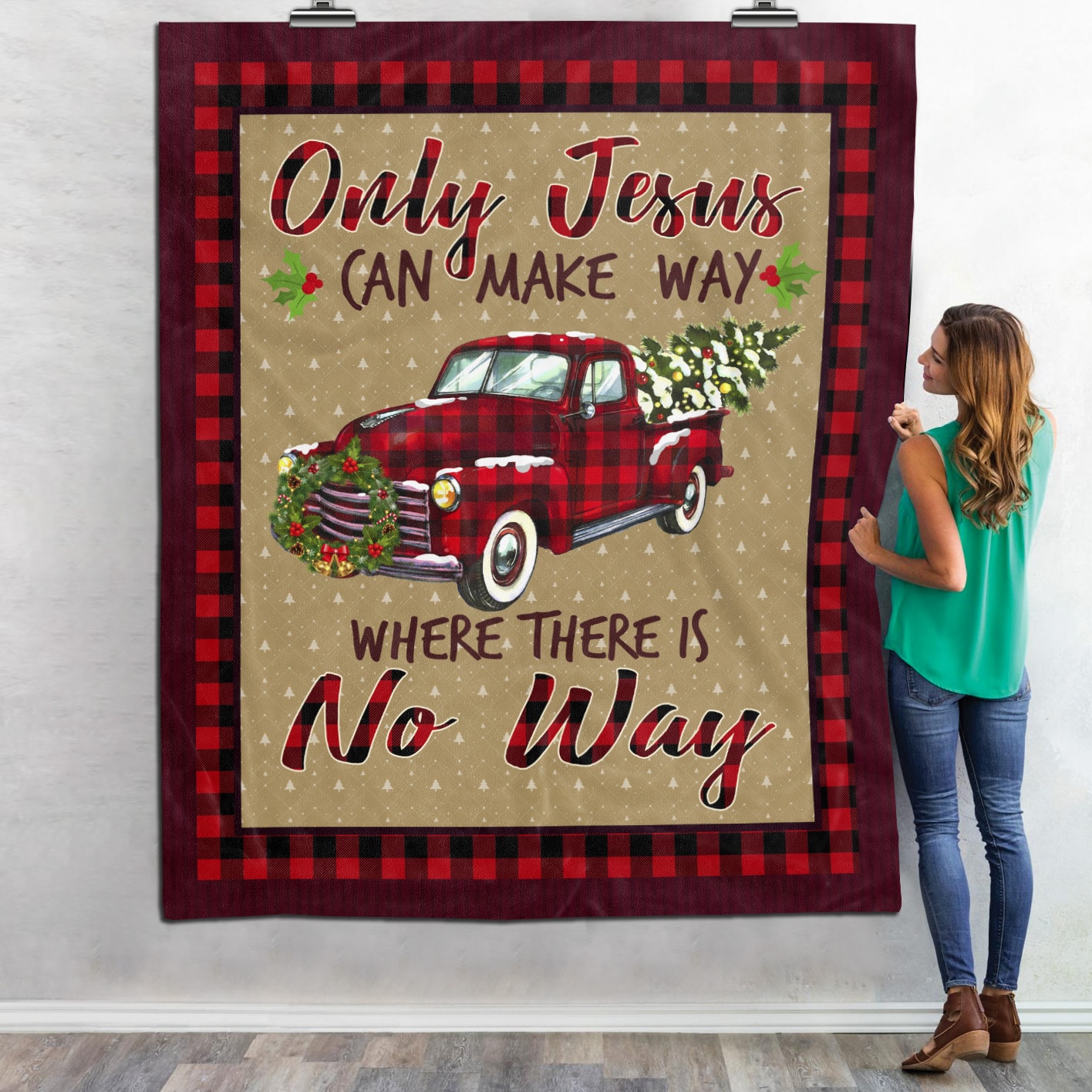 5Th. Only Jesus Can Make Way Blanket (5) Blanket Mockup 6