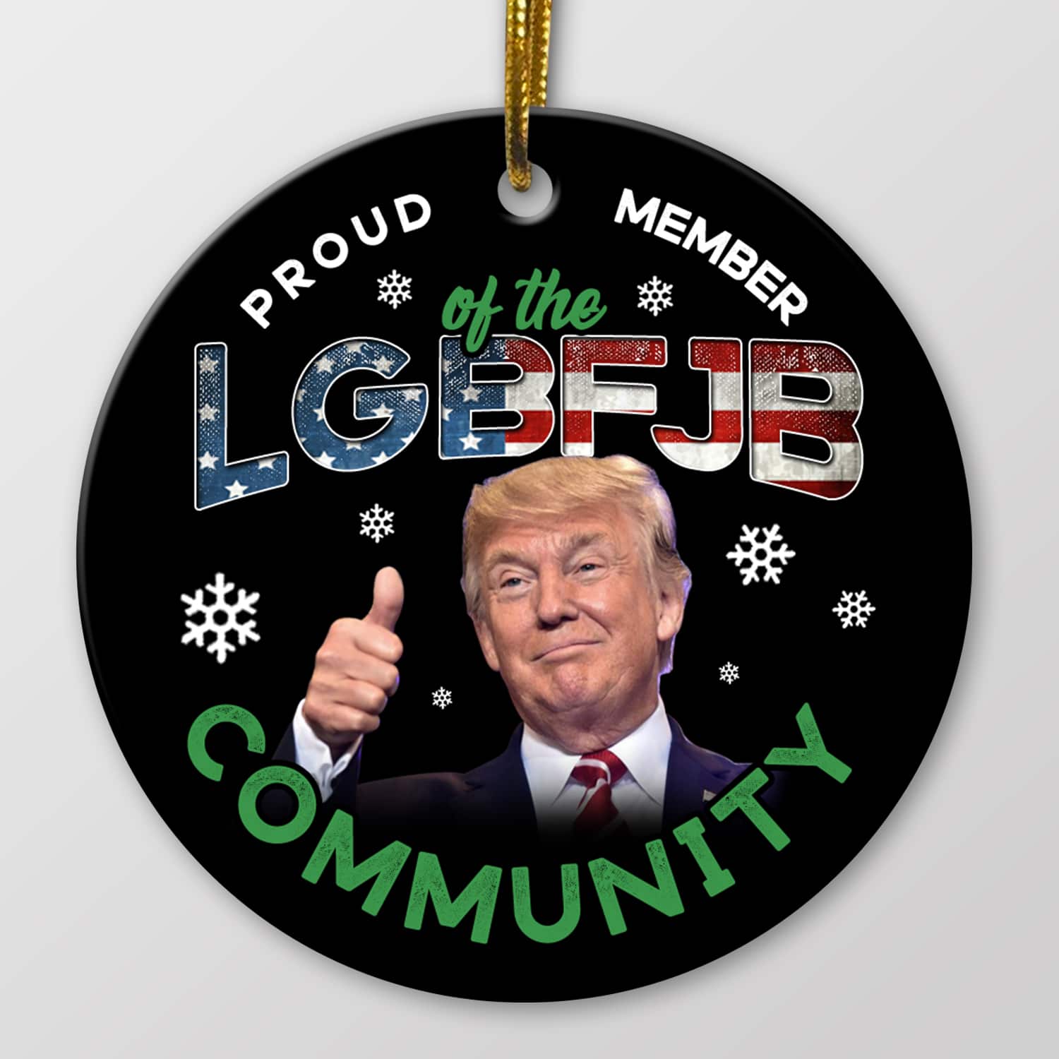 4VT. Trump Proud Member Circle Mockup Simple