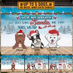 Personalized Dog Breeds I'm Not Naughty I Just Save Santa The Trip This Year House Doormat - Outdoor Indoor Doormat