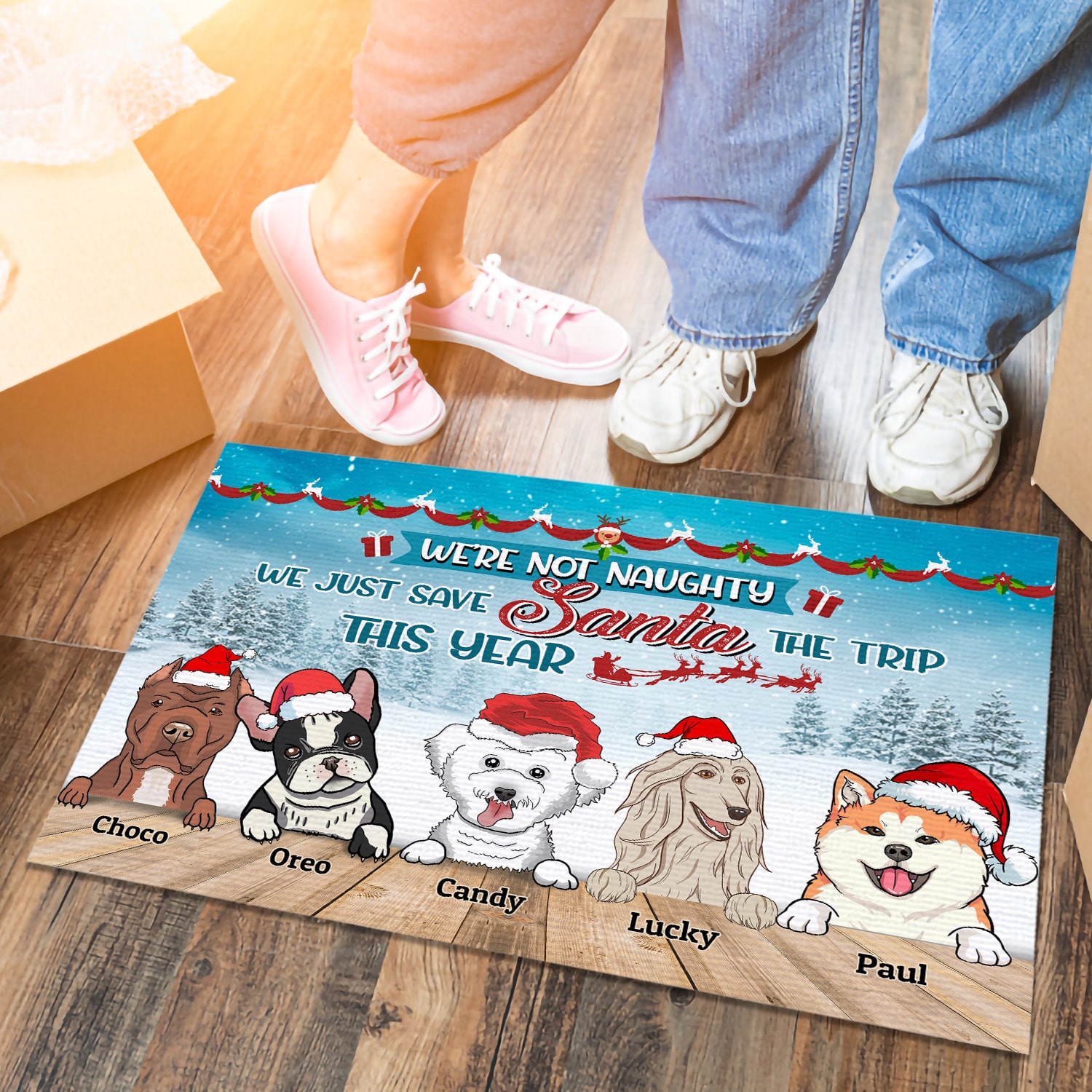 7Th. I'm Not Naughty dog 5-sample design Doormat mockup 6