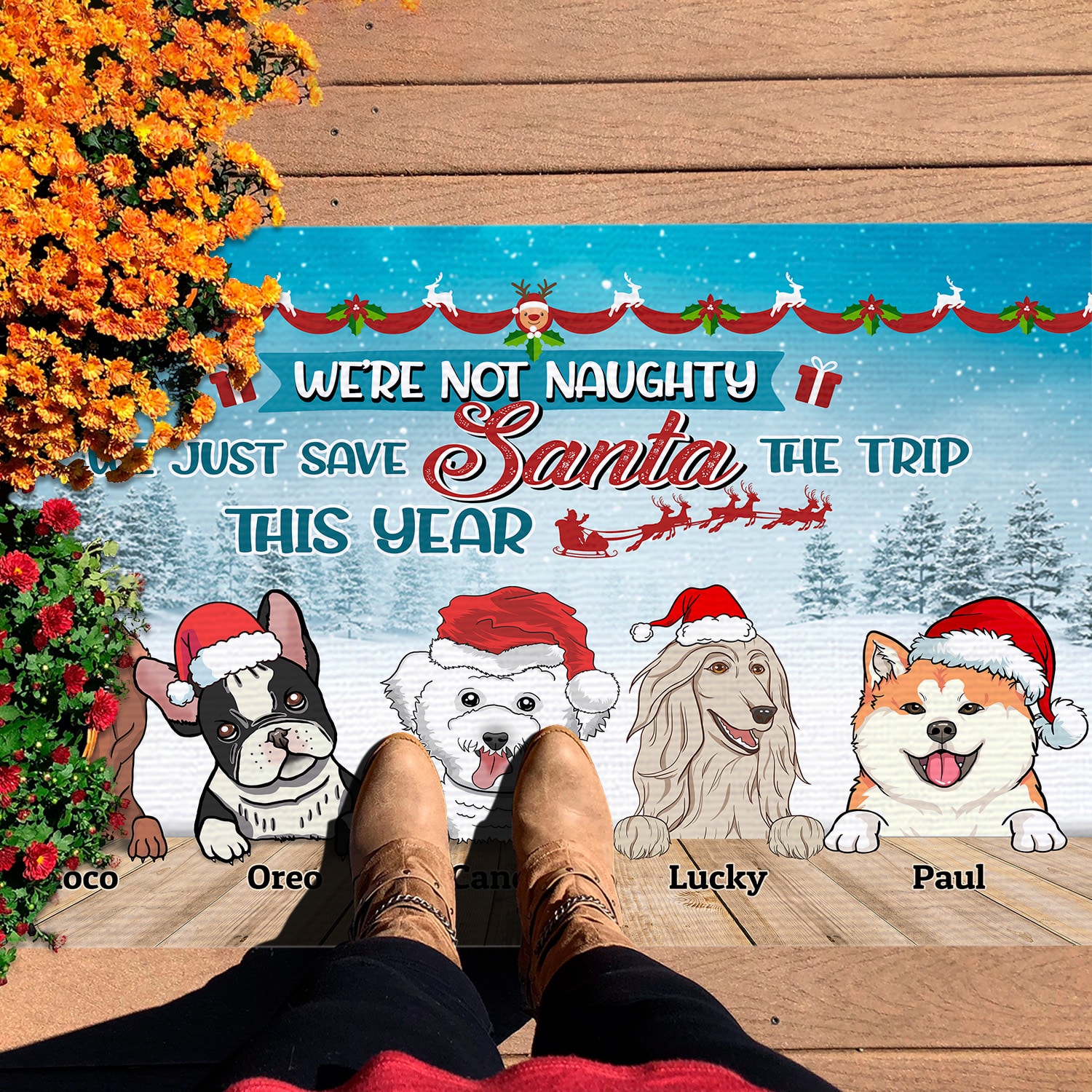 7Th. I'm Not Naughty dog 5-sample design Doormat mockup 7